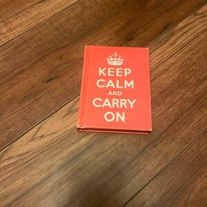 Source Unknown Red Notebook - Keep Calm and Carry On
